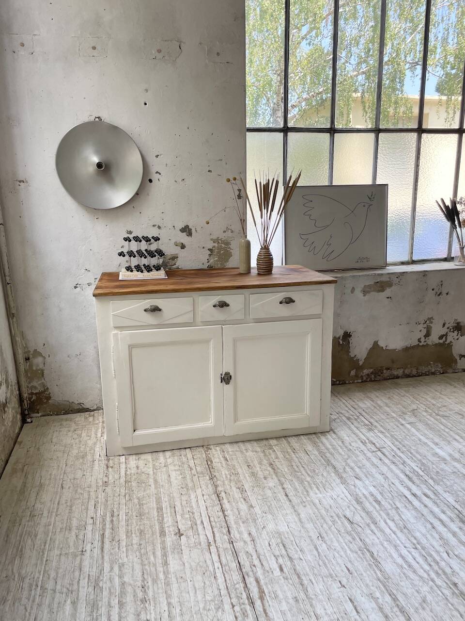 White patina sideboard craft furniture