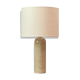 Lampe grès et lin