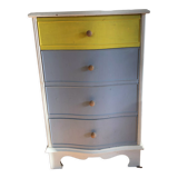 Painted English style chest of drawers
