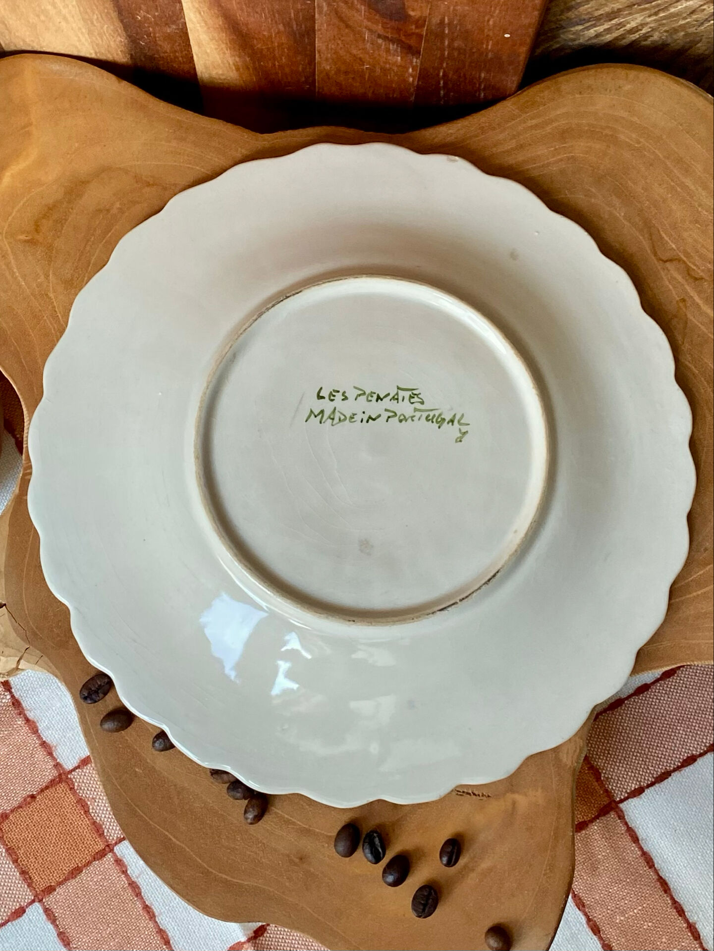 Assiettes Barbotine