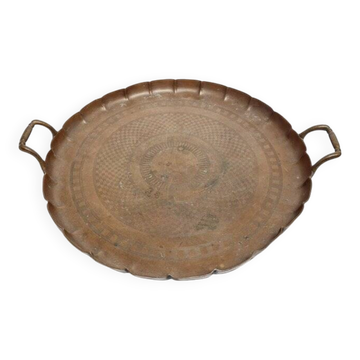 Polish guilloched tray from Handelsmann, 1890s