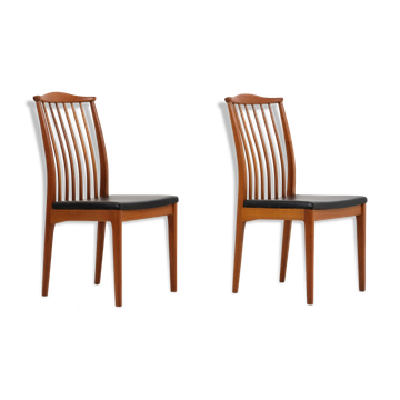 2 teak chairs 1960's made in Sweden