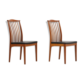 2 teak chairs 1960's made in Sweden