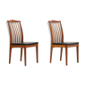 2 teak chairs 1960's made in Sweden