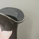 Vintage Yamaji vase in black porcelain with pastel flowers - Japan 1980s