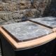 Art Deco buffet with 3 doors in black – Original marble