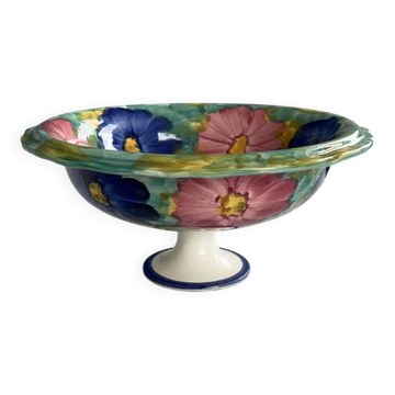 Coupe de fruit en céramique espagnol - coupe centre de table fleurs co
