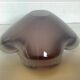 Purple violet glass paste flower bowl.