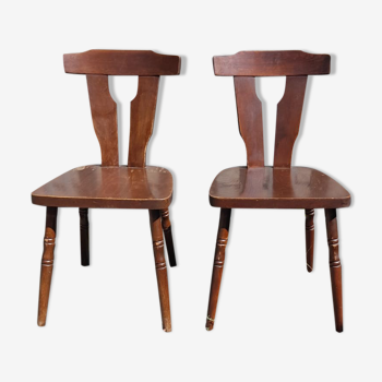 Pair of Macorest bistro chairs