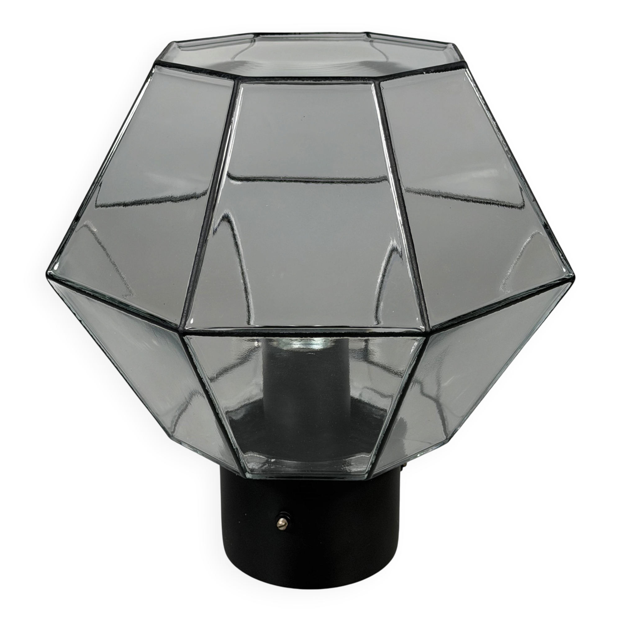1960s 1970s Ceiling Lamp by Glashütte Limburg Germany Space Age Design