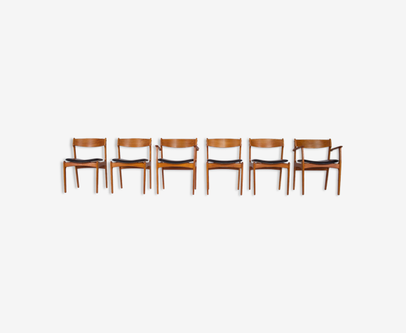 4 chairs and 2 armchairs Erik Buch