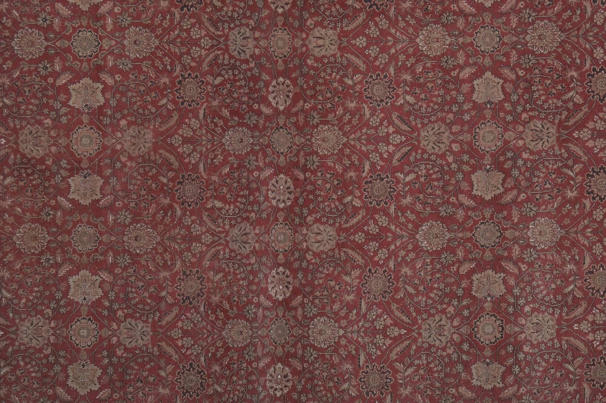 Vintage Turkish Oushak rug 242x296 cm