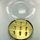 XL 60s 70s Lamp Light Plafoniere Flush Mount Ice Glass Hillebrand 60s