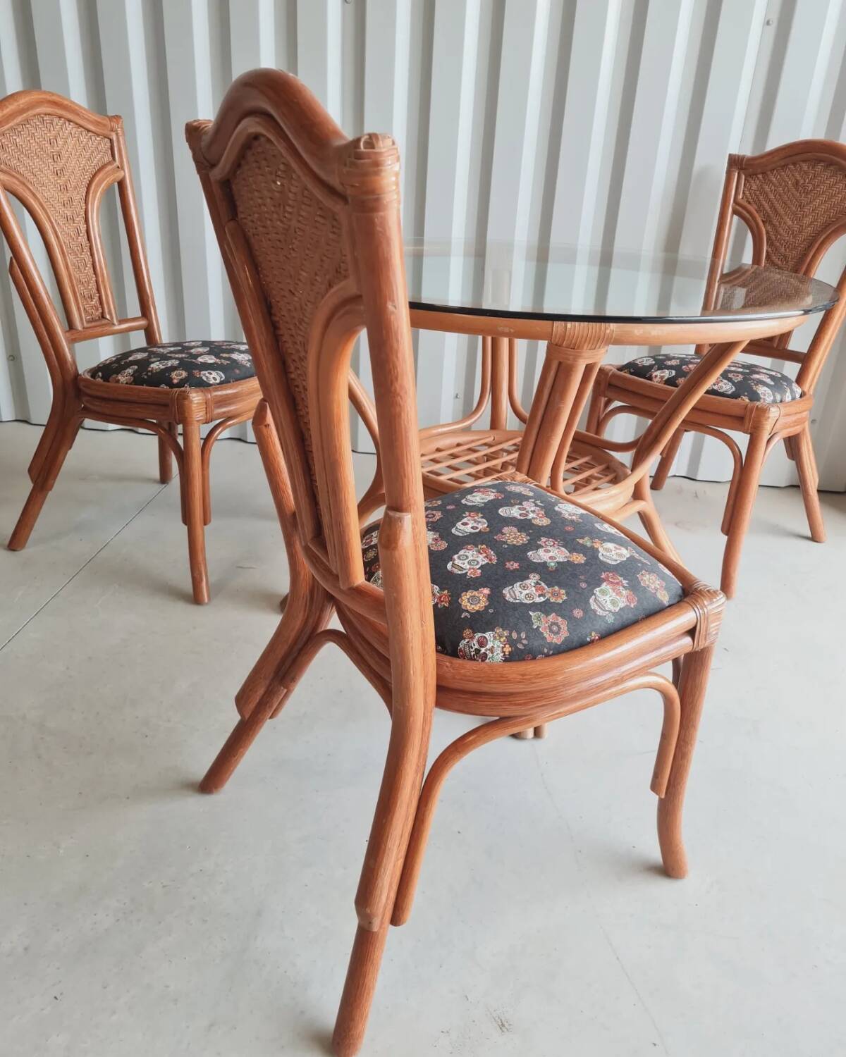Rattan garden furniture
