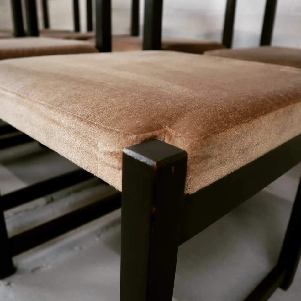 Oak dining chairs by Emiel Veranneman for Decoene Belgium