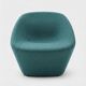 Pedrali log 366 turquoise armchair