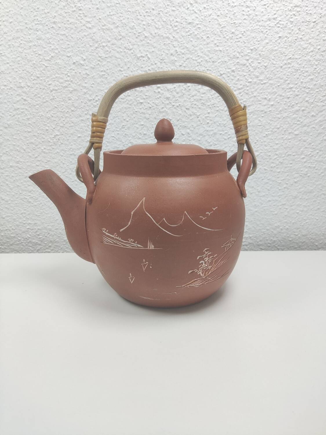 Terracotta teapot
