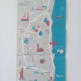 Carte routière touristique de l'Italie