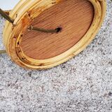 Rattan and bamboo table lamp from the 70s
