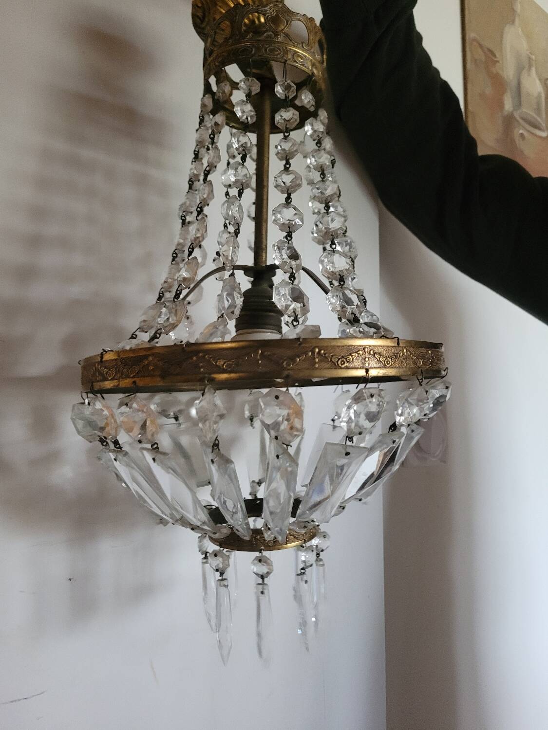 Hot air balloon chandelier