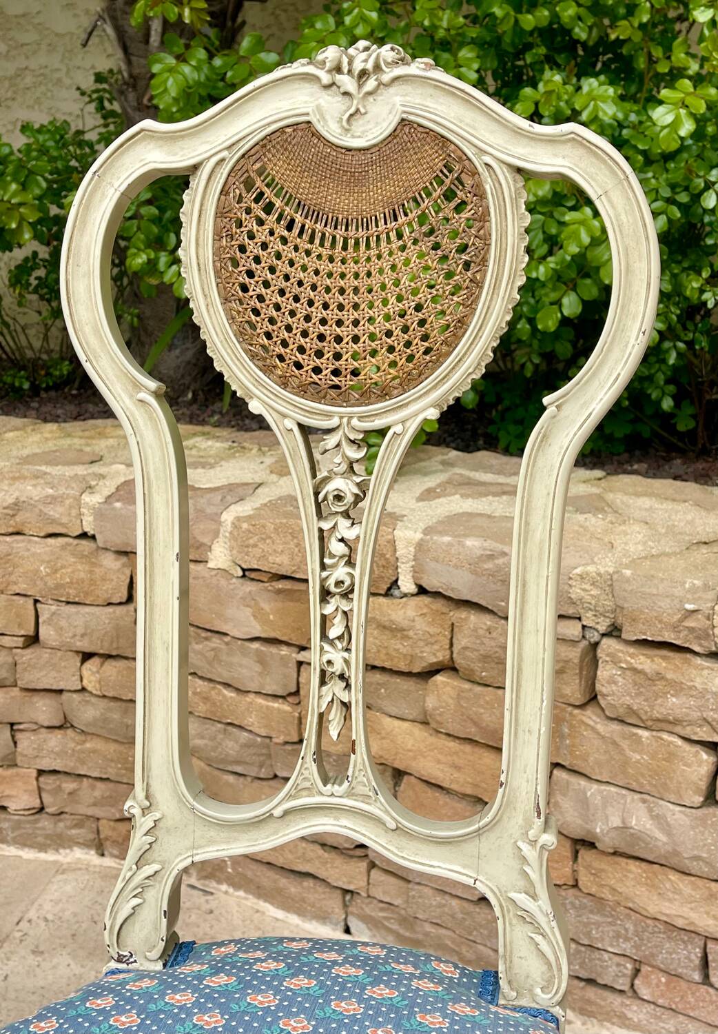 Set of 4 Louis XV style lacquered chairs