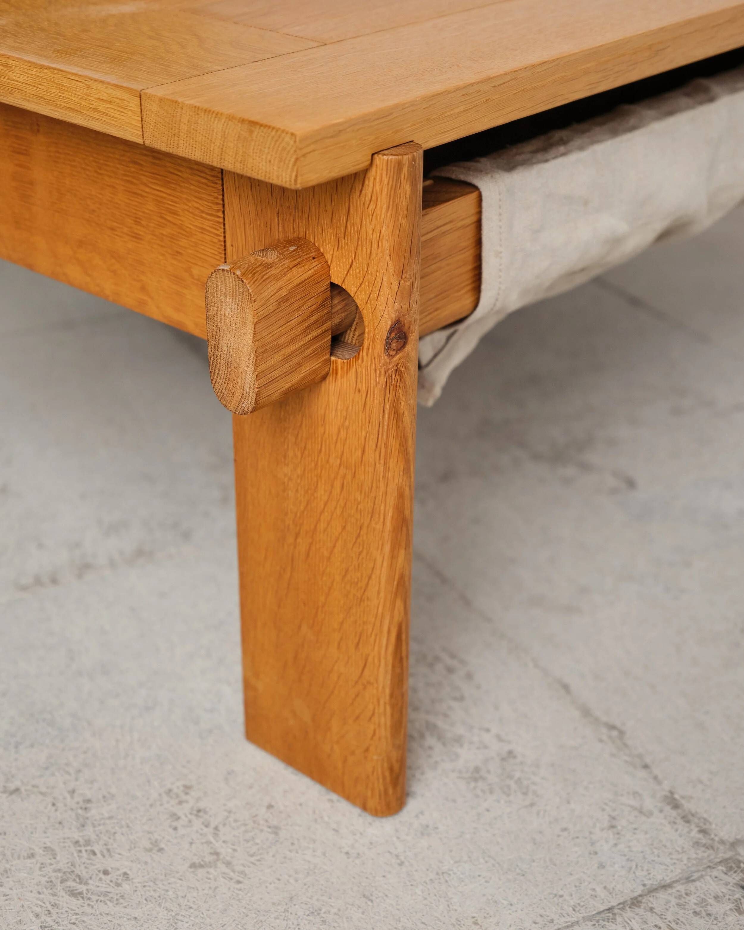 Large brutalist coffee table by Tage Poulsen, Denmark, 1960s.