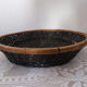 Black wicker fruit basket