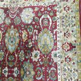 Tapis ancien agra français janus point lys 250x350 cm