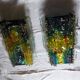 Pair of raak glass appliques, Willem Van Oyen, Chartres model