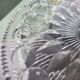 Chiseled crystal tray