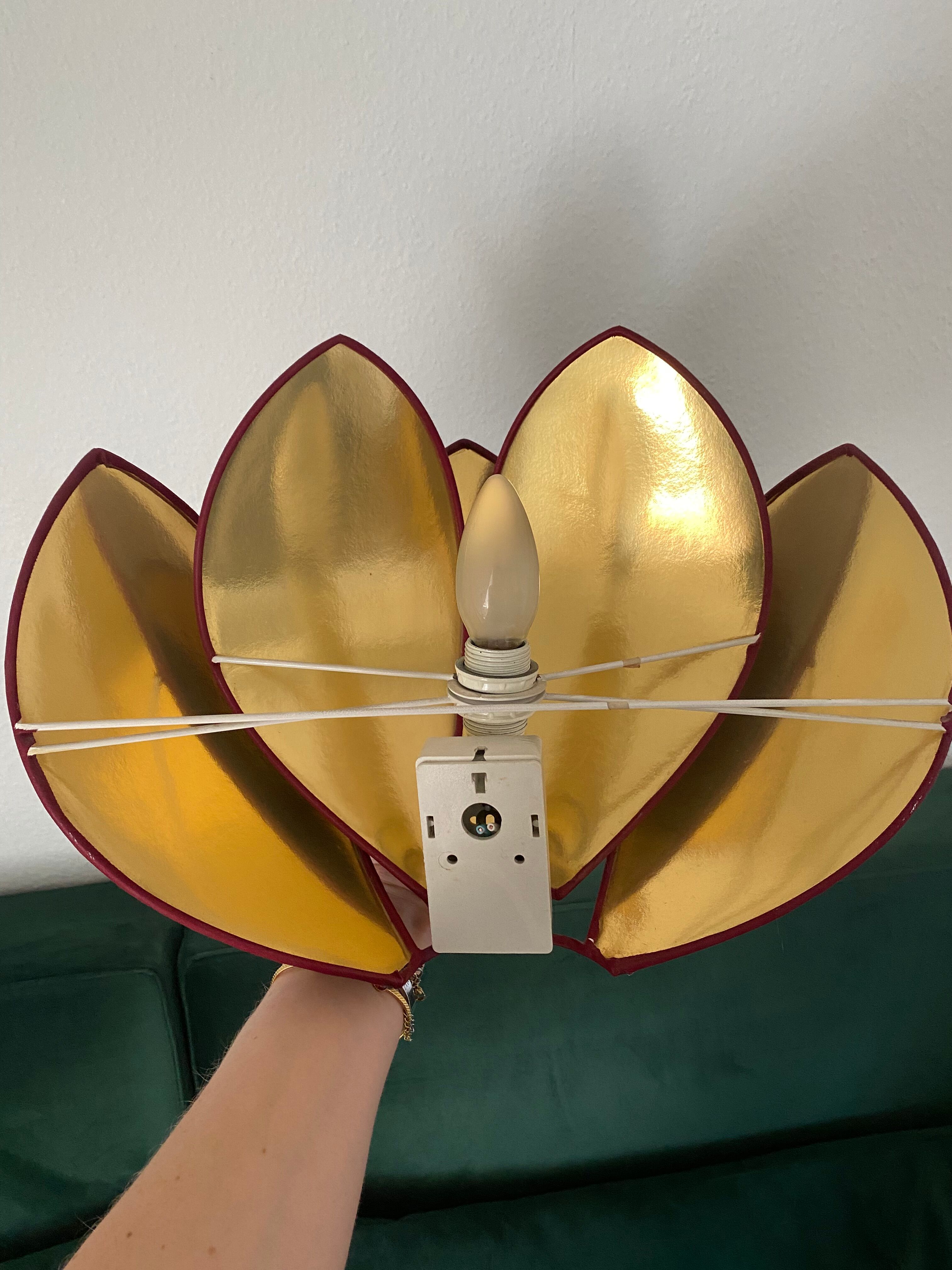 Lotus flower sconces