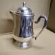 Italian hotel teapot made of silver metal