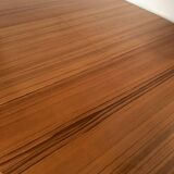 Scandinavian round teak dining table from the 60s extendable