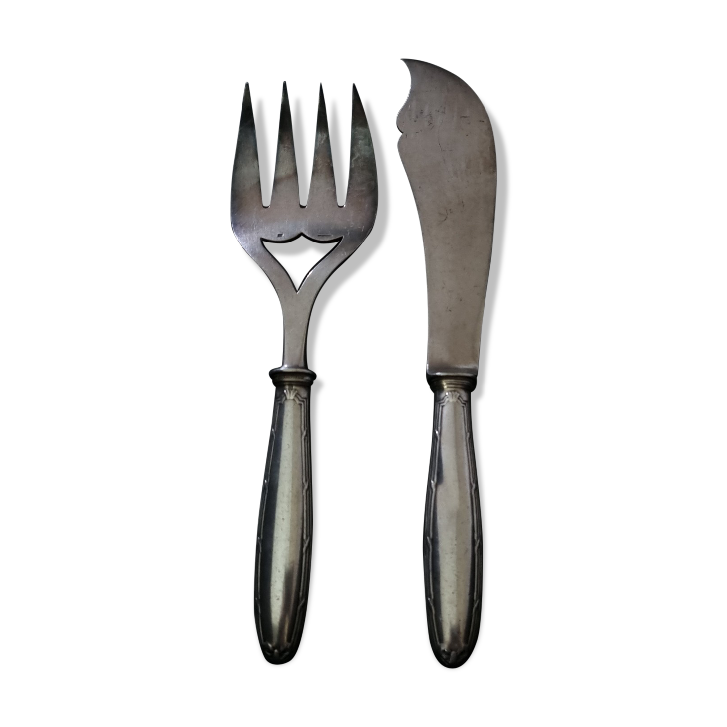 Christofle ribbon model fish serving cutlery