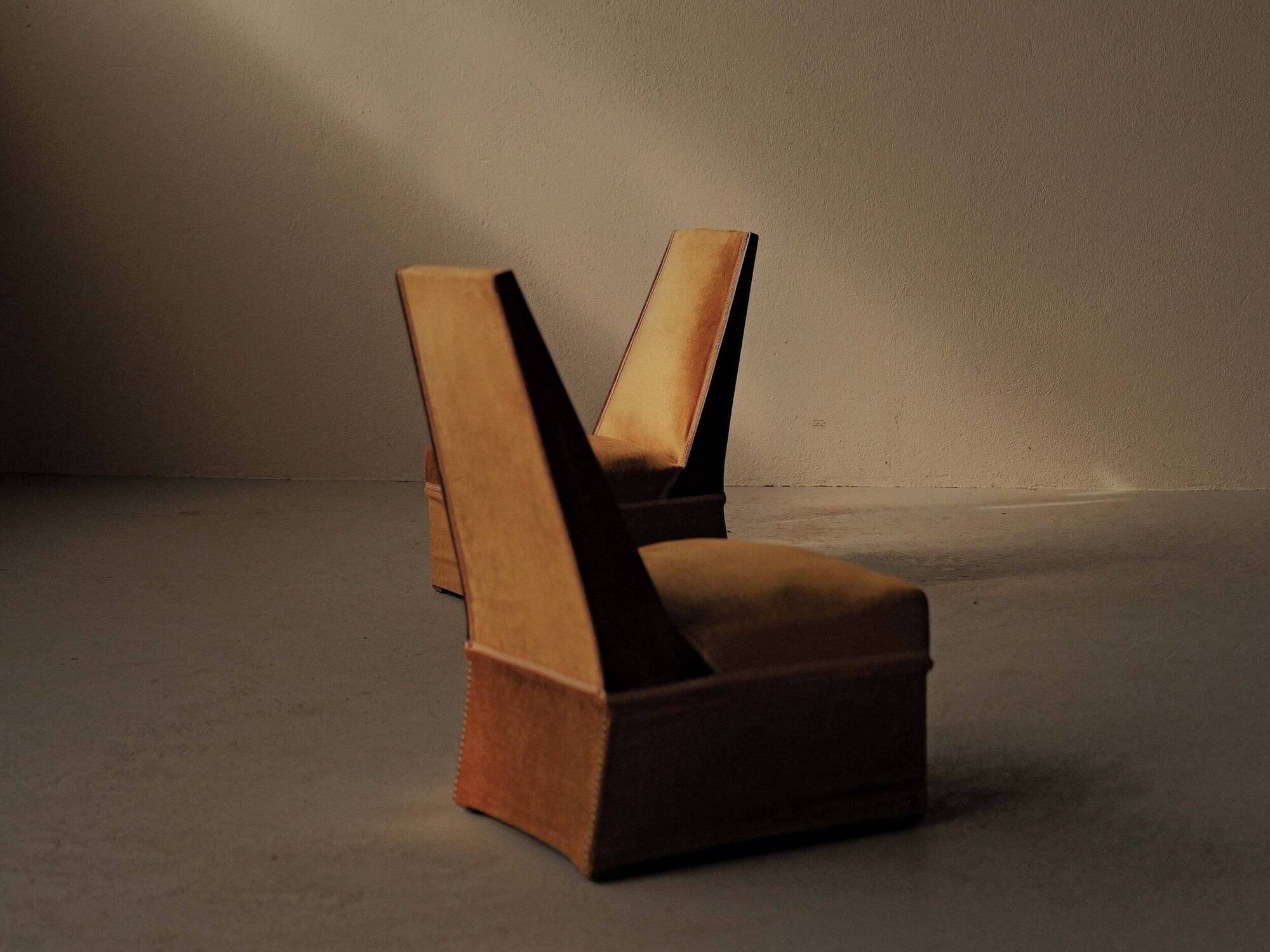 Paire de chauffeuses Art Déco, vers 1930