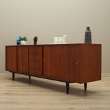 Enfilade en teck, design danois, années 1970, production : Danemark