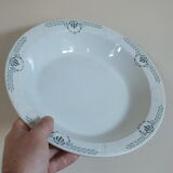 Plat creux en Terre de Fer Gien service Clara