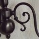 Five-light Flemish chandelier in silver-plated metal 5181