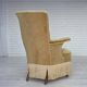 1950s, Danish armchair, furniture velour, ash wood legs.