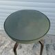 Industrial stool leatherette and steel