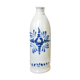 Bottle sandstone blue flower