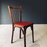 French Reconstruction Bistro Chairs from Baumann, 1950s, Set of 8