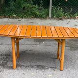 Clairitex 1970 folding garden table in solid wood 160x80cm