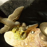 lamp to lay on marble base art deco sculpture in regulation signed tedd