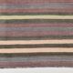 Tapis kilim turc à motifs tribaux géométriques gris et anthracite, 153 x 220 cm