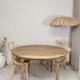Table en bois massif restaurée