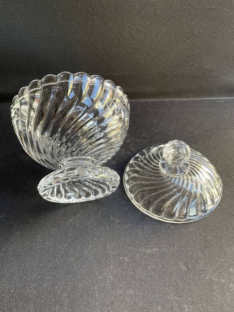 Baccarat Bamboo Twisted Sugar Bowl