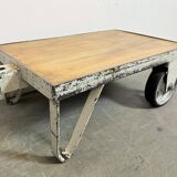 Grey Industrial Coffee Table Cart, 1960s