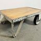 Table basse industrielle grise, années 1960