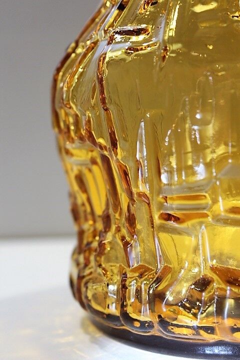 Service amber glasses and Bormioli decanter